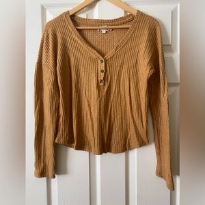 waffle pattern long sleeve by pink rose  size S